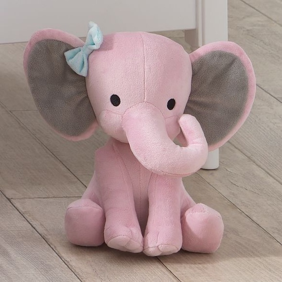 Bedtime Originals Twinkle Toes Elephant Plush Pink nwt - Picture 3 of 3